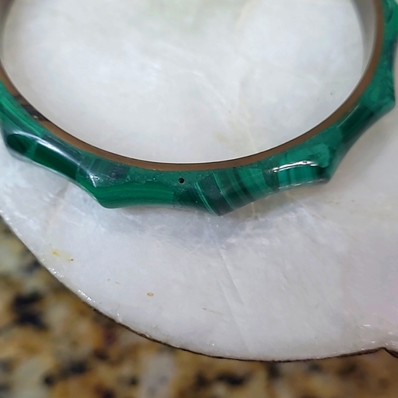 Malachite Bangle Set - Picture 5 of 5